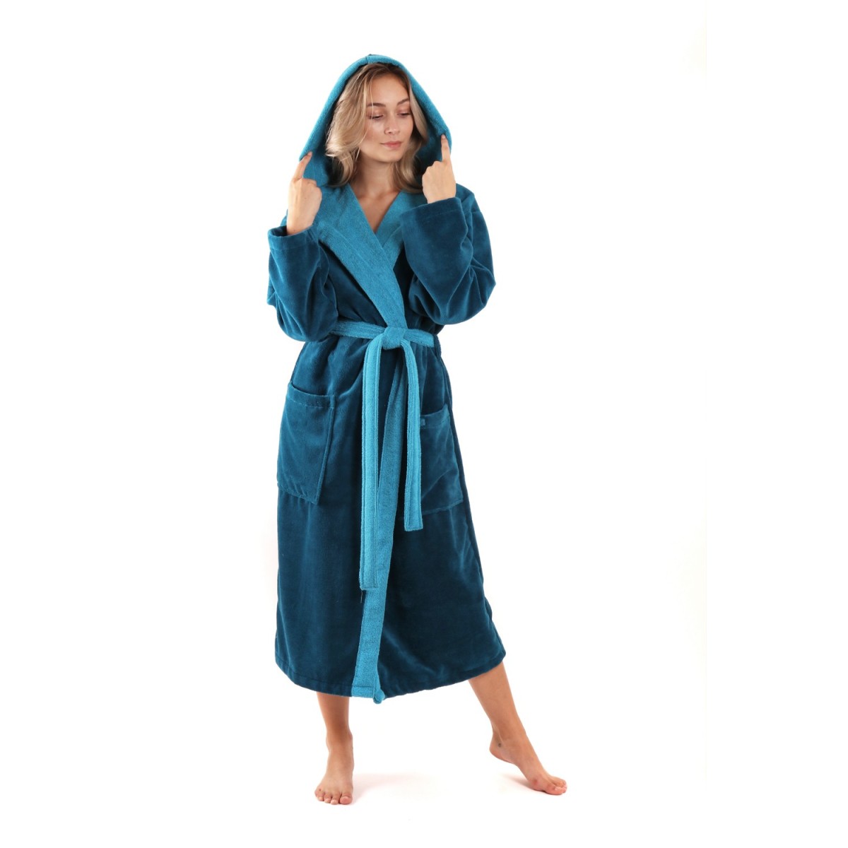 Župan Tampa duo Vestis | froté župan s kapucí dámský | Česká výroba