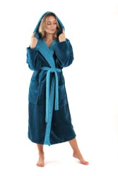 Župan Tampa duo Vestis | froté župan s kapucí dámský | Česká výroba