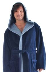 Župan Tampa Duo Vestis | kapuce & froté velur | Česká výroba od 1995