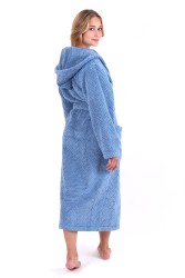 Athena luxusní dámský bavlněný froté župan s kapucí