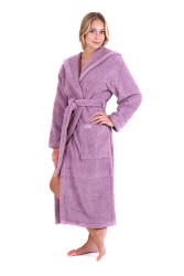 Athena luxusní dámský bavlněný froté župan s kapucí