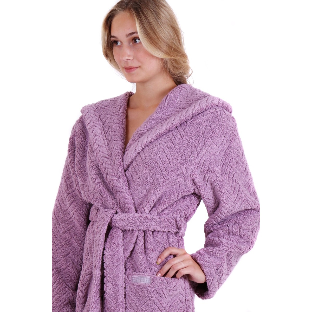 Athena luxusní dámský bavlněný froté župan s kapucí