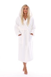 Athena luxusní dámský bavlněný froté župan s kapucí