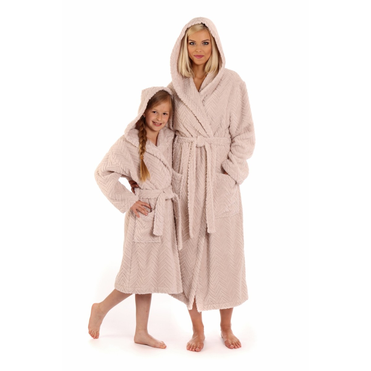Athena luxusní dámský bavlněný froté župan s kapucí