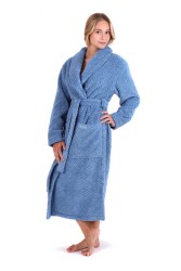 Luxusní unisex župan Athena se šálovým límcem.