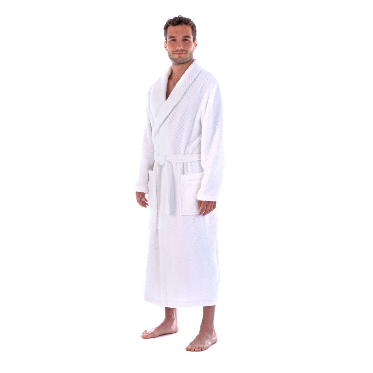 Luxusní unisex župan Athena se šálovým límcem.