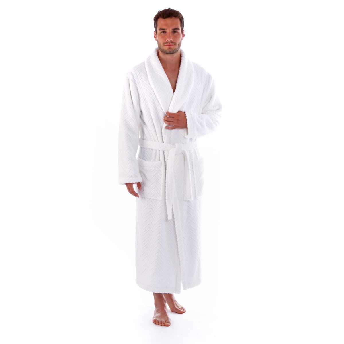 Luxusní unisex župan Athena se šálovým límcem.