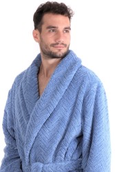 Luxusní unisex župan Athena se šálovým límcem.