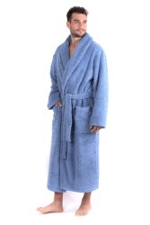 Luxusní unisex župan Athena se šálovým límcem.