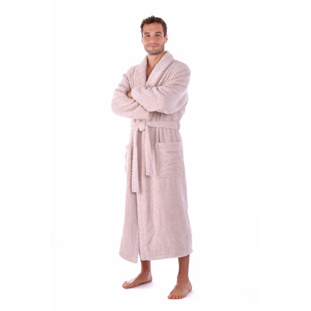 Luxusní unisex župan Athena se šálovým límcem.