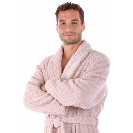 Luxusní unisex župan Athena se šálovým límcem.