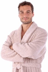 Luxusní unisex župan Athena se šálovým límcem.