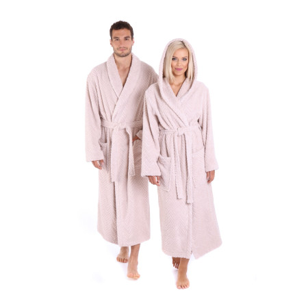 Luxusní unisex župan Athena se šálovým límcem.