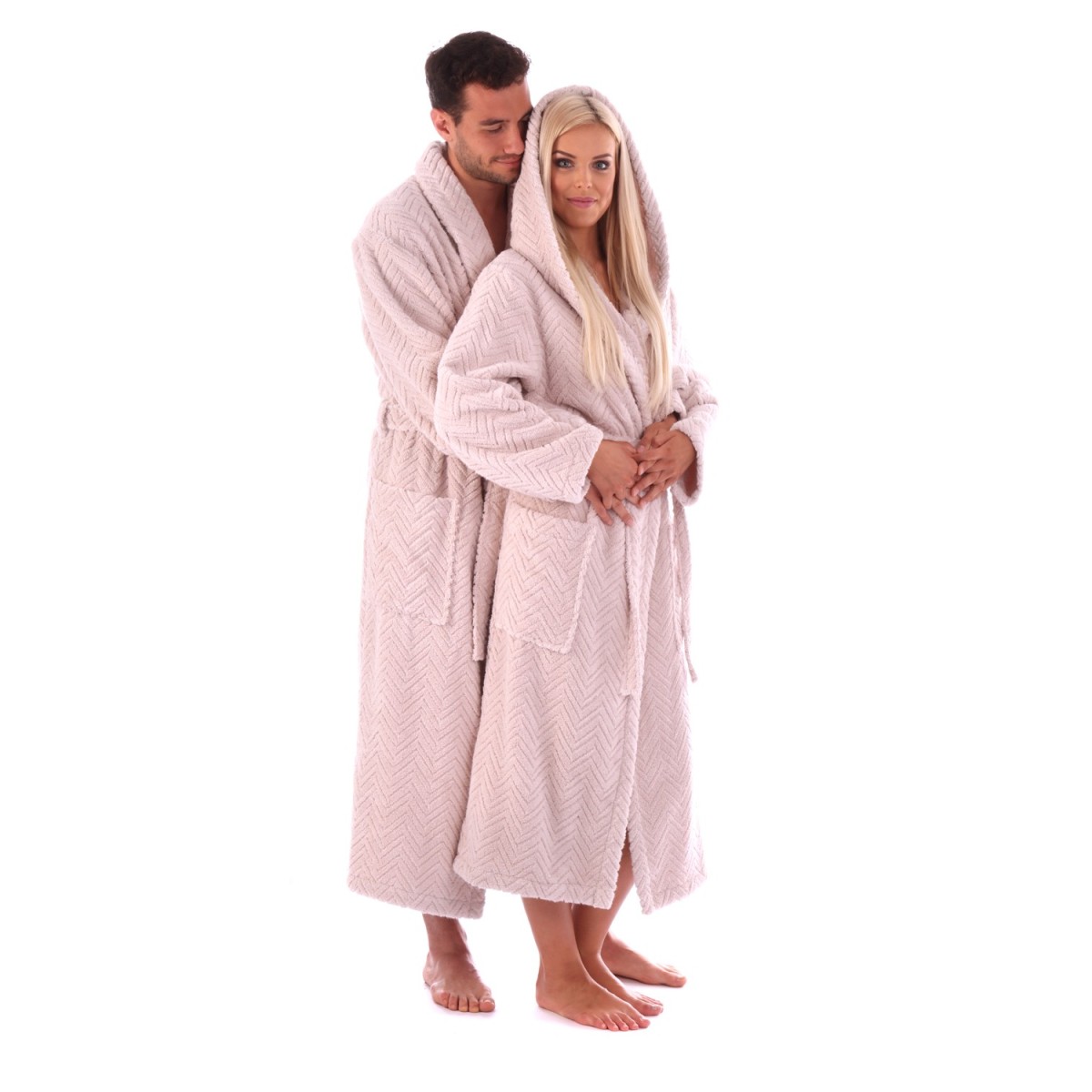 Luxusní unisex župan Athena se šálovým límcem.