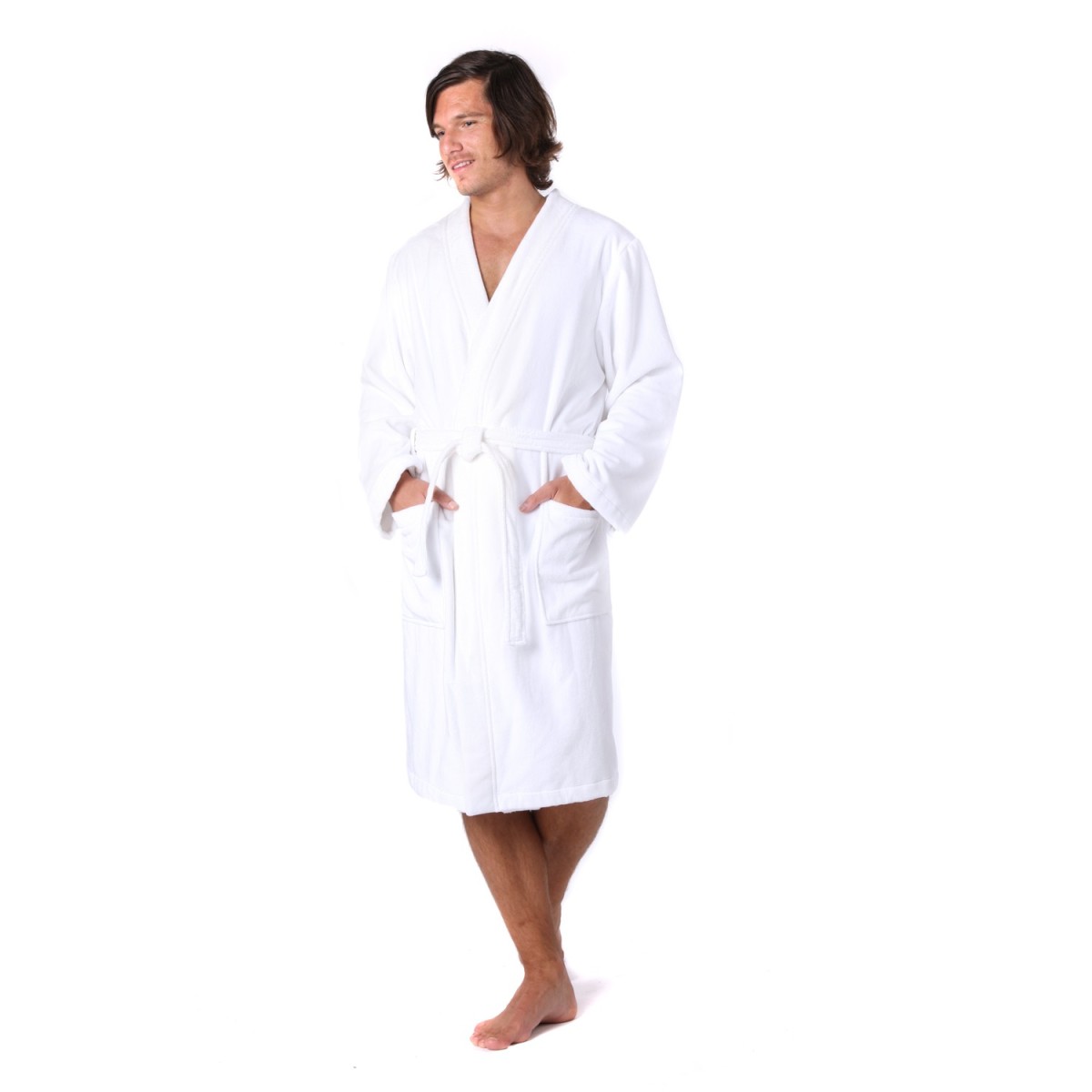 unisex župan Sauna Vestis bílý kimono
