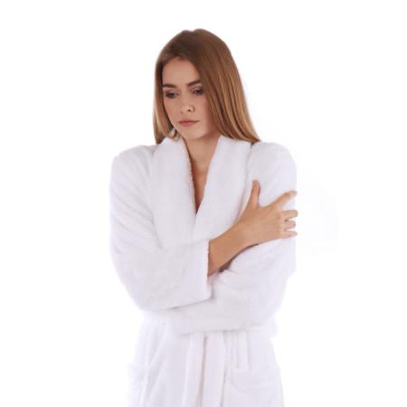 dlouhý dámský župan Lilly, hřejivá měkká náruč pro chvíle pohody