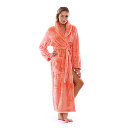 dlouhý dámský župan Lilly, hřejivá měkká náruč pro chvíle pohody