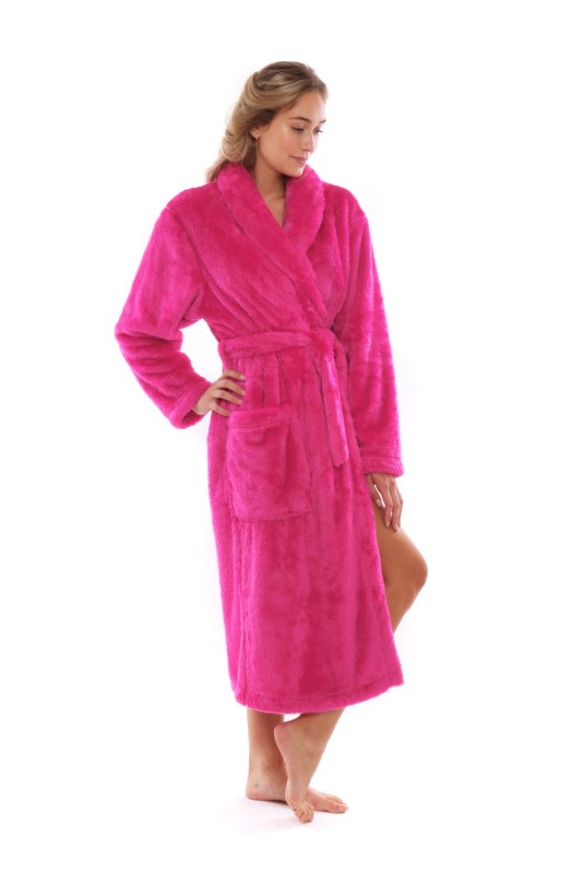 dlouhý dámský župan Lilly, hřejivá měkká náruč pro chvíle pohody