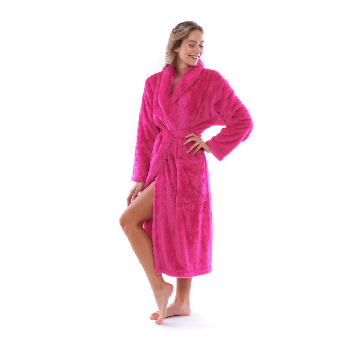 dlouhý dámský župan Lilly, hřejivá měkká náruč pro chvíle pohody