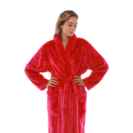 dlouhý dámský župan Lilly, hřejivá měkká náruč pro chvíle pohody