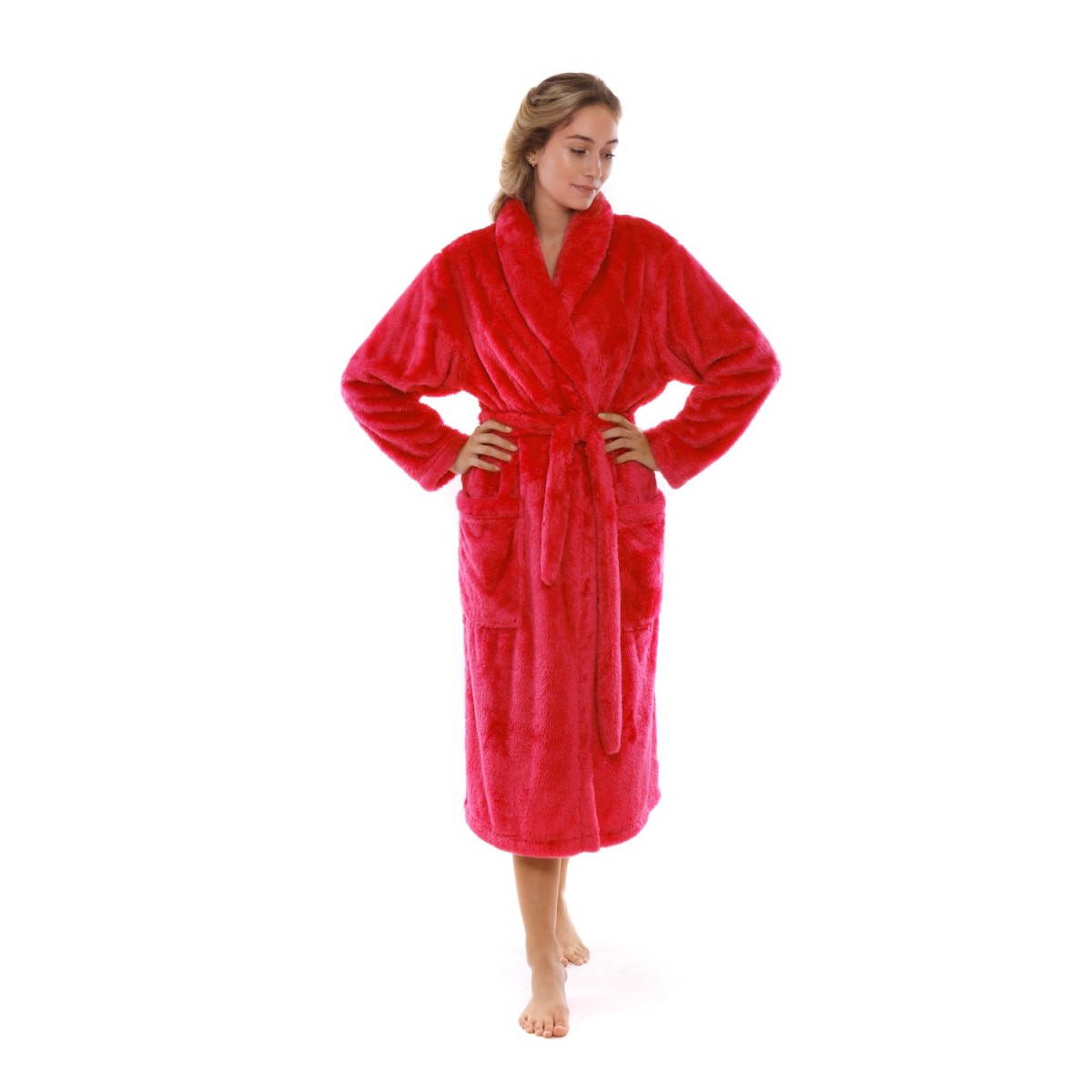 dlouhý dámský župan Lilly, hřejivá měkká náruč pro chvíle pohody