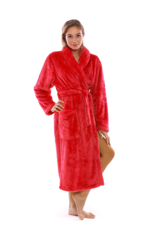 dlouhý dámský župan Lilly, hřejivá měkká náruč pro chvíle pohody