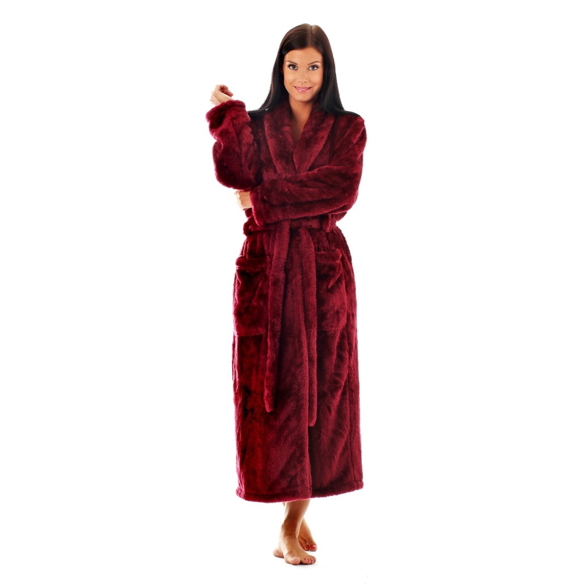 dlouhý dámský župan Lilly, hřejivá měkká náruč pro chvíle pohody