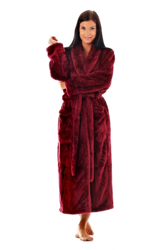 dlouhý dámský župan Lilly, hřejivá měkká náruč pro chvíle pohody