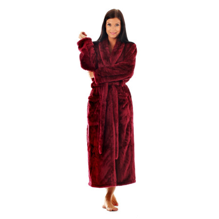 dlouhý dámský župan Lilly, hřejivá měkká náruč pro chvíle pohody