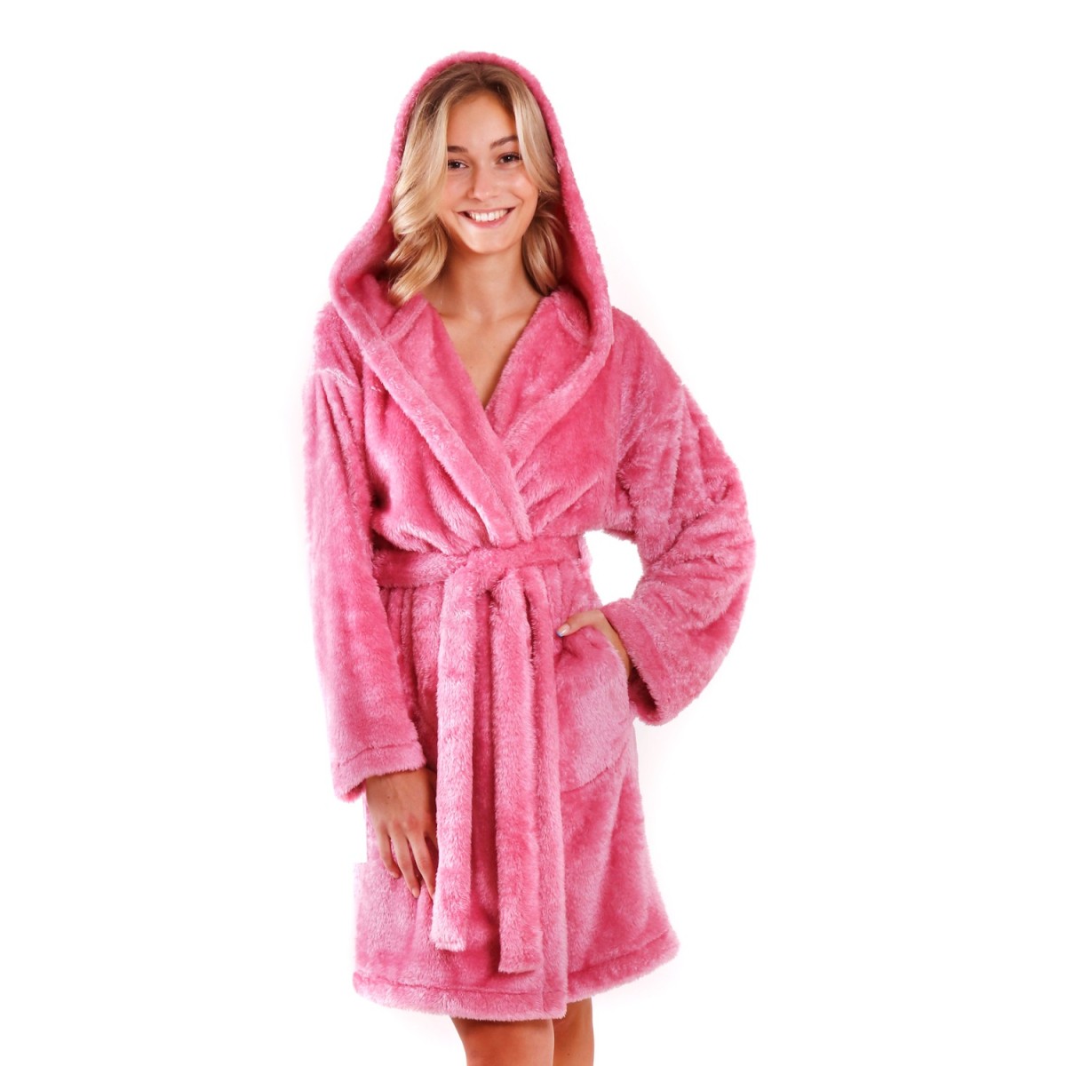 3/4 župan Lilly extra s kapucí dámský