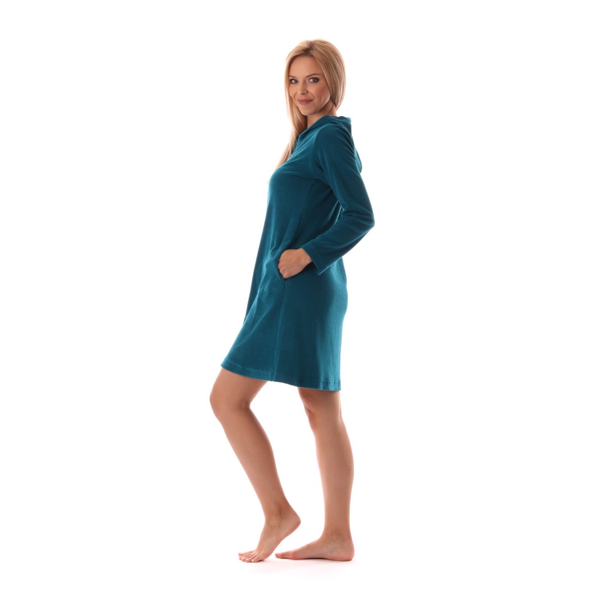 3/4 župan Bari na zip s kapucí dámský