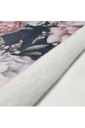 květovaný dlouhý hřejivý dámský župan Aisha