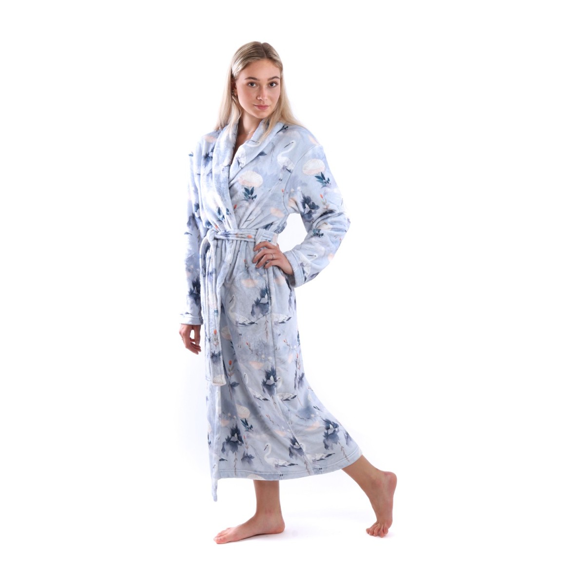 dlouhý hřejivý dámský župan Yuna