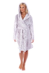 Irbis dámský 3/4 župan s kapucí hřejivý