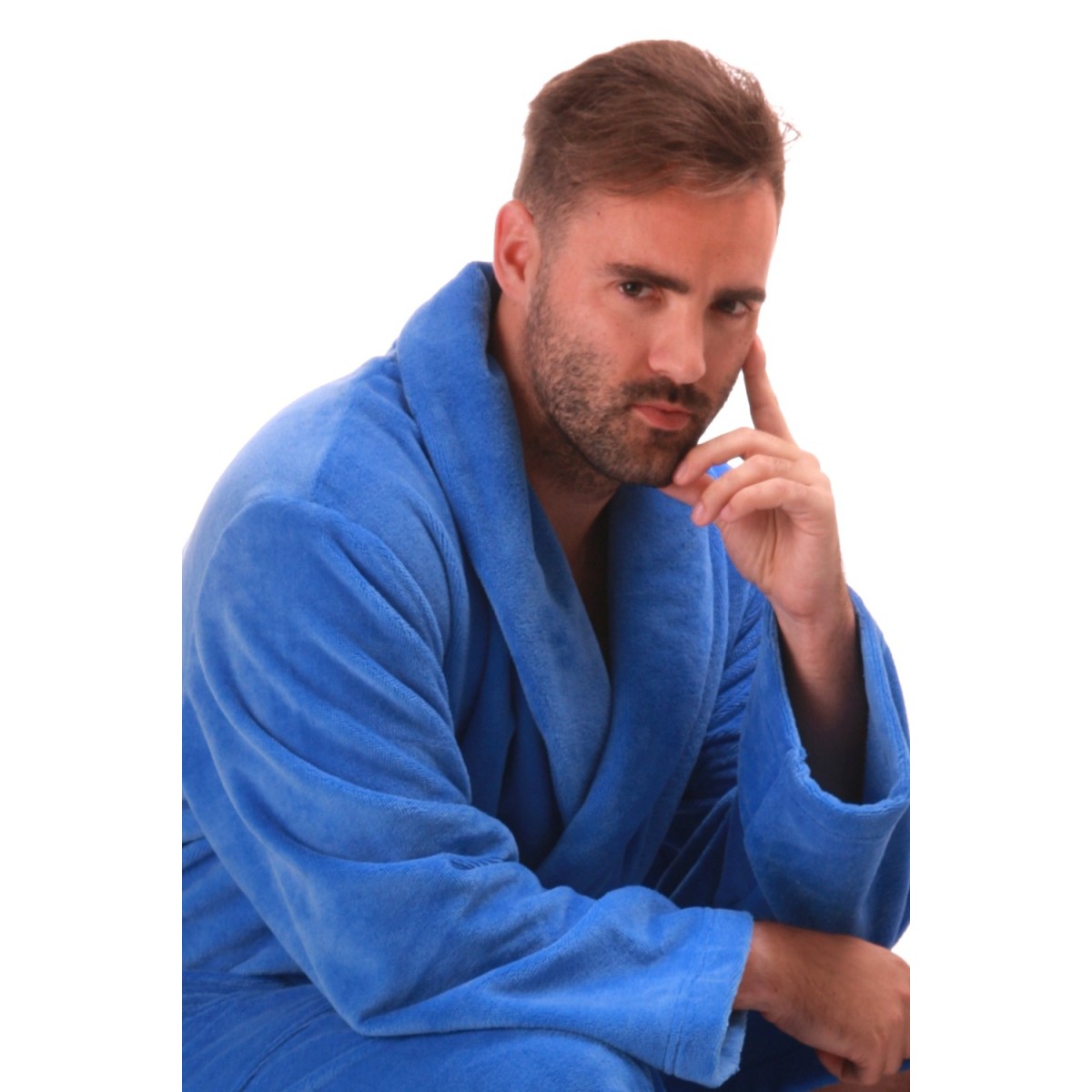 unisex župan Vestis Tampa se šálovým límcem nadměrné velikosti