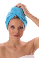 turban na vlasy pro šetrné osušení
