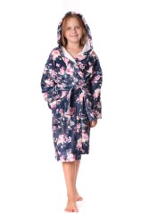 dětský župan Toya blue s kapucí