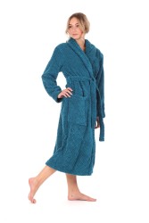 Luxusní unisex župan Athena se šálovým límcem.