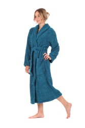 Luxusní unisex župan Athena se šálovým límcem.