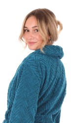 Luxusní unisex župan Athena se šálovým límcem.