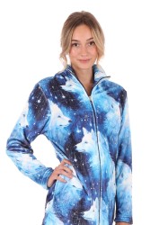 3/4 hřejivý dámský župan Lupo na zip značky Vestis