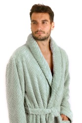 Luxusní unisex župan Athena se šálovým límcem.