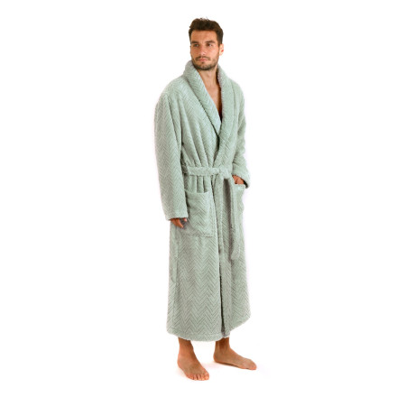 Luxusní unisex župan Athena se šálovým límcem.