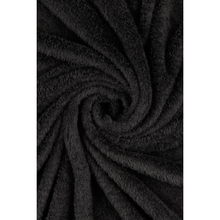 Pánský župan Milano, lehký hřejivý černý župan s kapucí.