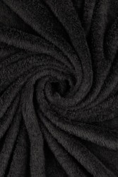 Pánský župan Milano, lehký hřejivý černý župan s kapucí.