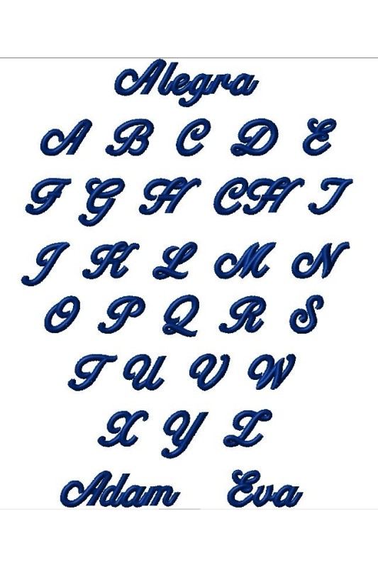 výšivka monogramu