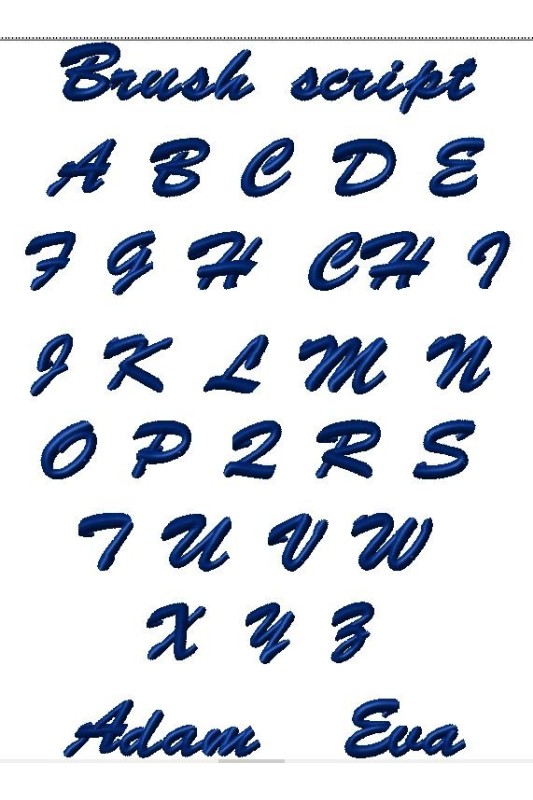 výšivka monogramu
