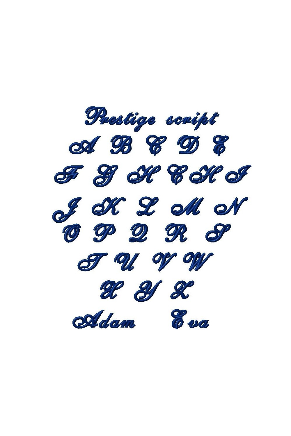 výšivka monogramu