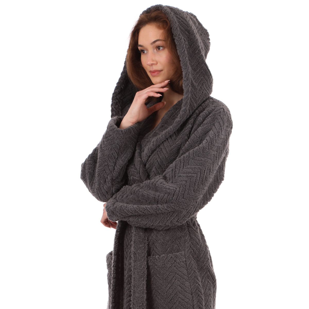 Athena unisex župan Vestis s kapucí