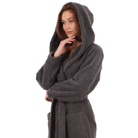 Athena unisex župan Vestis s kapucí
